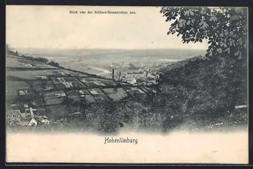 AK Hohenlimburg, Blick von der Schloss-Restauration