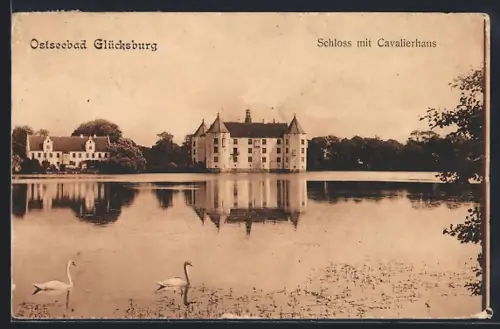 AK Glücksburg, Schloss mit Cavalierhaus