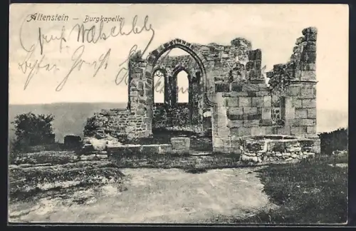 AK Altenstein / Mainfranken, Burgruine, Burgkapelle