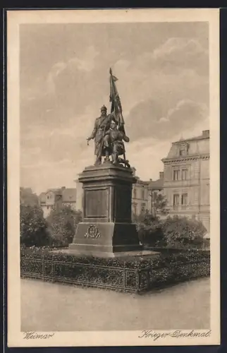 AK Weimar / Thüringen, Krieger-Denkmal