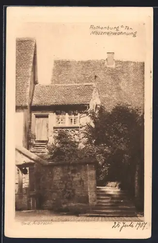 AK Rothenburg o. Tbr., Messnerwohnung