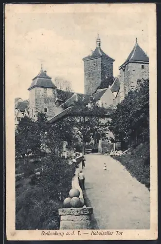 AK Rothenburg a. d. T., Kobolzeller Tor