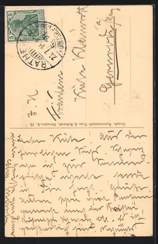 AK Königstein /Sächs. Schweiz, Festung, Kirche und Ortsansicht