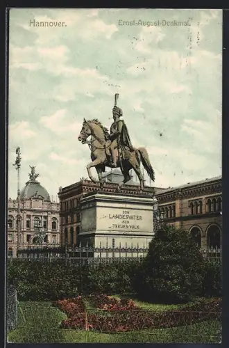 AK Hannover, Ernst-August-Denkmal