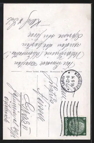 AK Berchtesgaden, Watzmann, Stadtansicht, Kirche