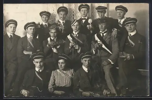 Foto-AK Studenten-Gruppenfoto