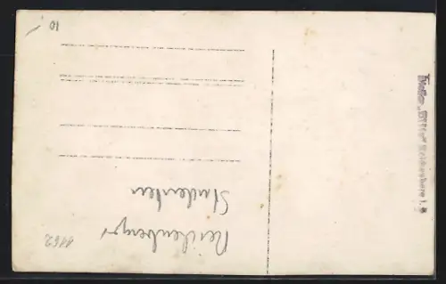 Foto-AK Drei Studenten in Uniformen