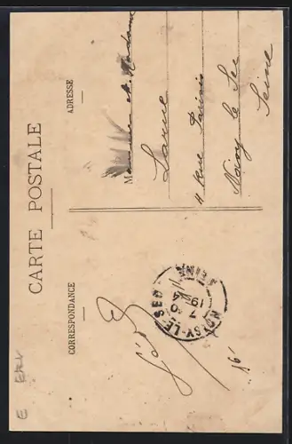 AK Pruniers /Indre, La Poste