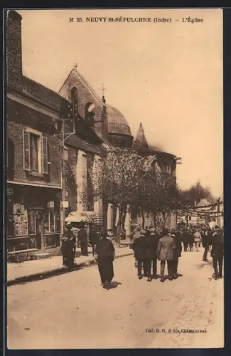 AK Neuvy St-Sépulchre /Indre, L`Eglise
