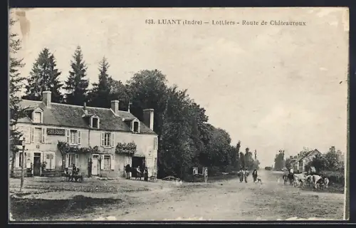 AK Luant /Indre, Lothiers, Route de Chateauroux