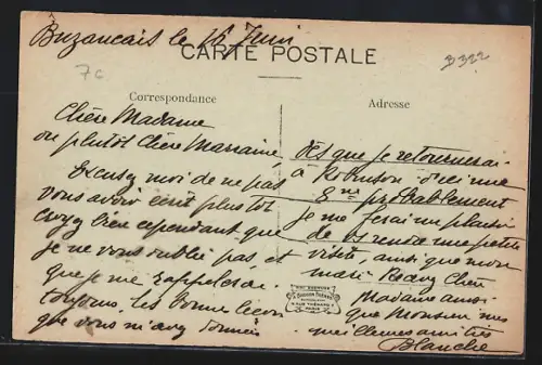 AK Buzancais /Indre, La Rue Grande, Strassenpartie