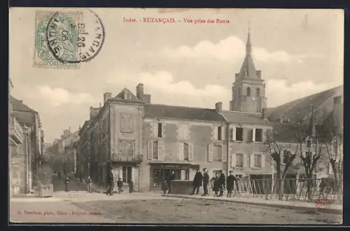 AK Buzancais /Indre, Vue prise des Ponts