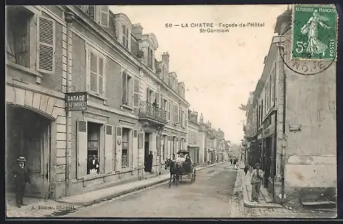 AK La Chatre, Facade de l`Hôtel St-Germain