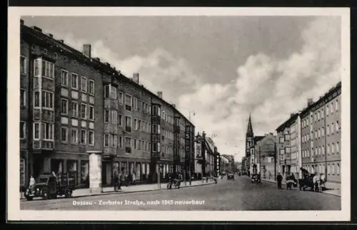 AK Dessau, Zerbster Strasse, nach 1945 neu erbaut