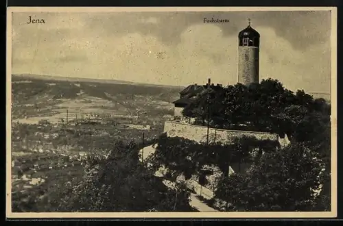 AK Jena, Fuchsturm, Gasthaus Fuchsturm, Inh. Willy Lemser