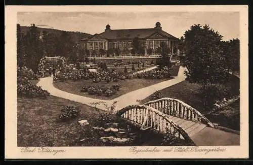 AK Bad Kissingen, Regentenbau, Rosengarten