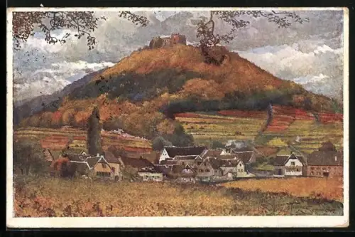 AK Hambach / Hardt, Hambacher Schloss, Unterhambach, Herbststimmung