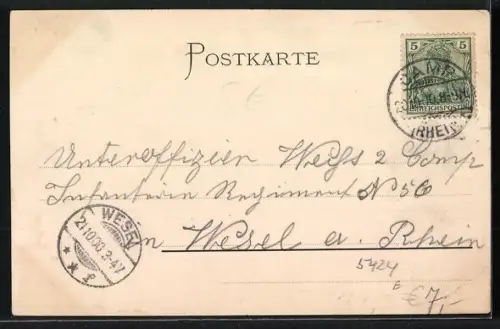 AK Bornhofen, Sternenberg, Liebenstein, Rheinansicht