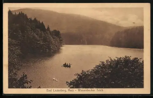 AK Bad Lauterberg, Harz, Wiesenbecker Teich