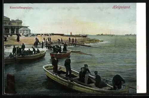 AK Helgoland, Einschiffungsplatz