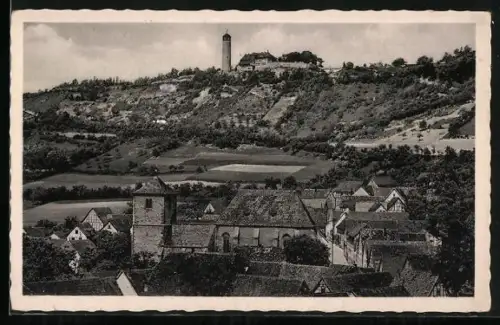 AK Jena, Fuchsturm, Ziegenhain mit Bonifatiuskirche