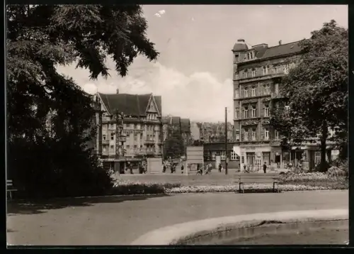 AK Halle /Saale, Marx-Engels-Platz