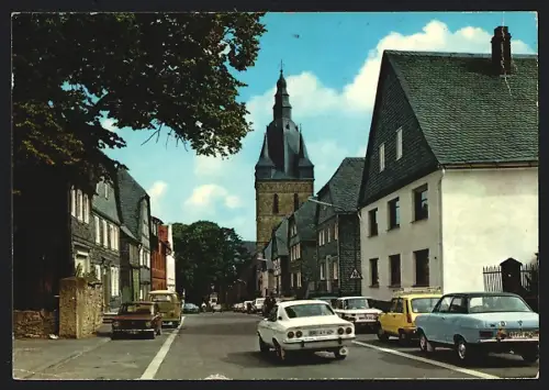 AK Brilon, Kirchenstrasse und Probstei-Kirche