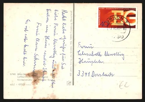 AK Brilon, Kirchenstrasse und Probstei-Kirche