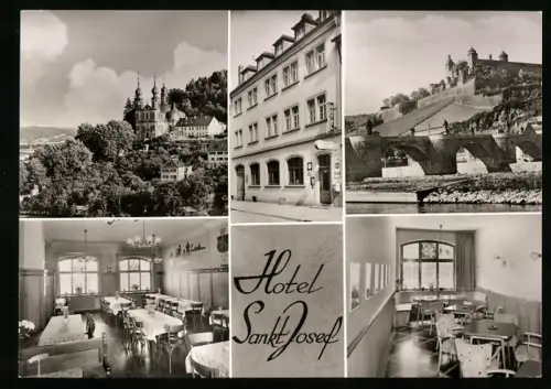 AK Würzburg, Hotel St. Josef, Semmelstrasse 28/30, Bes.: Georg Siedler