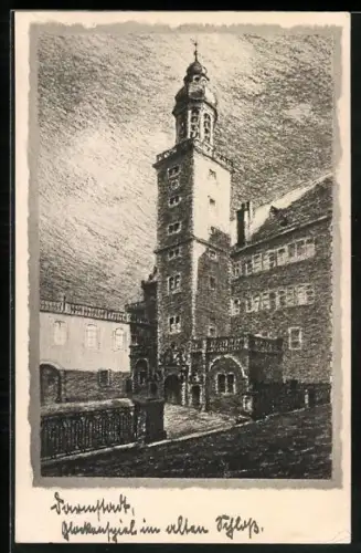 AK Darmstadt, Glockenspiel im alten Schloss