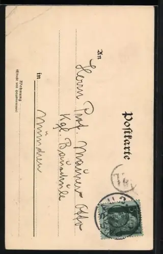 AK Passau, Dom mit Denkmal