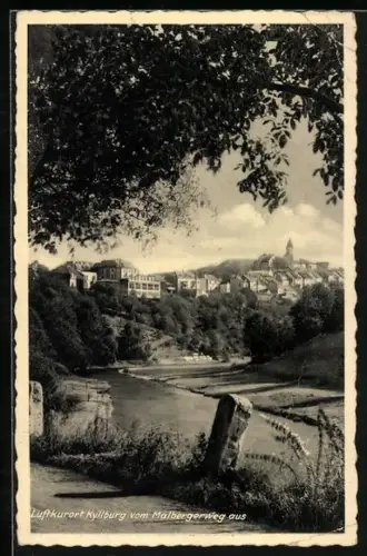 AK Kyllburg, Ortsansicht vom Malbergerweg aus