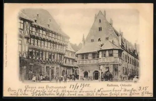 AK Halberstadt, Rathaus Ostseite