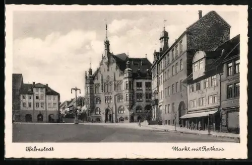 AK Helmstedt, Markt mit Rathaus