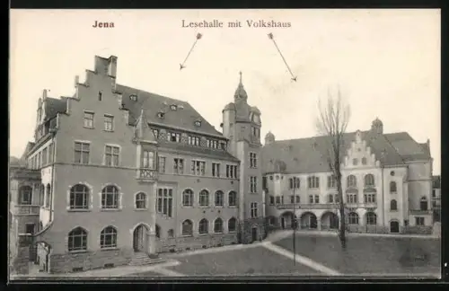 AK Jena, Lesehalle mit Volkshaus