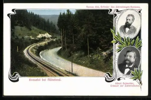 AK Elbingerode / Kreuztal, Rübeland Zahnradbahn, Roman Abt, Albert Schneider