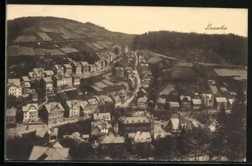 AK Lauscha, Ortsansicht mit Wohnhäusern