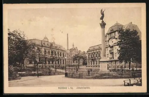 AK Werdau i. Sa., Johannisplatz