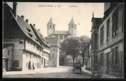 AK Gandersheim a. Harz, Marktplatz
