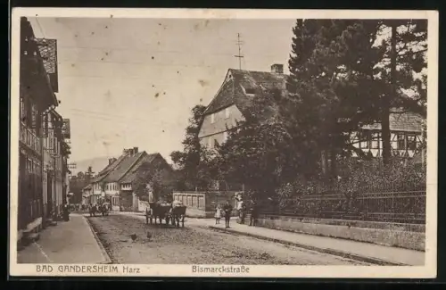 AK Bad Gandersheim /Harz, Bismarckstrasse