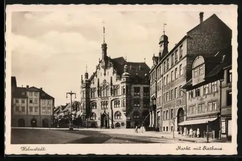 AK Helmstedt, Markt mit Rathaus