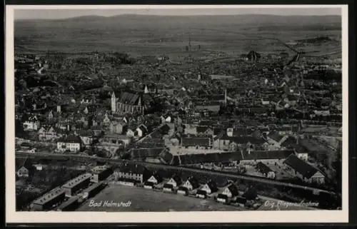 AK Bad Helmstedt, Ortsansicht vom Flugzeug aus