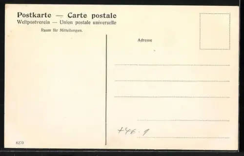 AK München, Promenadeplatz mit Strassenbahn