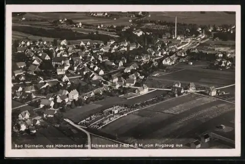 AK Bad Dürrheim /Schwarzwald, Ortsansicht vom Flugzeug aus