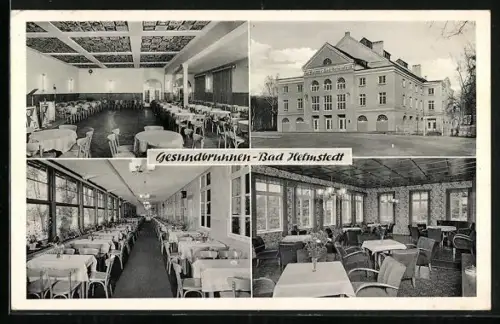 AK Bad Helmstedt, Hotel, Restaurant, Café Gesundbrunnen, Inh. P. A. Strunskus