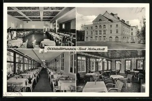 AK Bad Helmstedt, Hotel, Restaurant, Café Gesundbrunnen, Inh. P. A. Strunskus