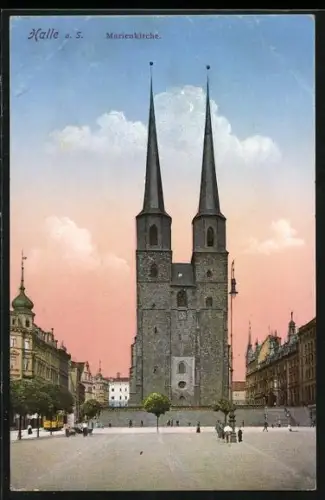 AK Halle / Saale, Marienkirche
