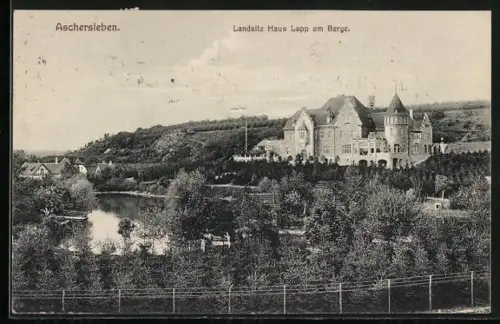 AK Aschersleben, Landsitz Haus Lapp am Berge