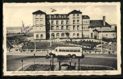AK Cuxhaven-Duhnen, Nordseebad, Jugendherberge Ove-Ovens-Haus mit 