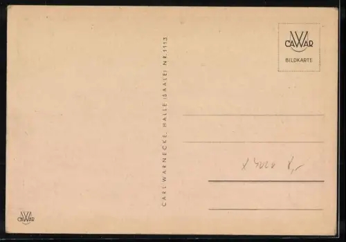 AK Halle /Saale, Alter Markt mit Eselsbrunnen